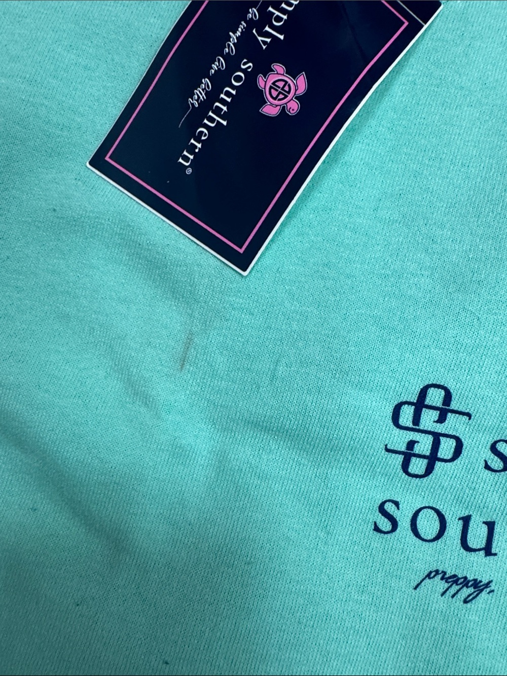 Simply Southern Aqua Logo Tee - Picture 2 of 3